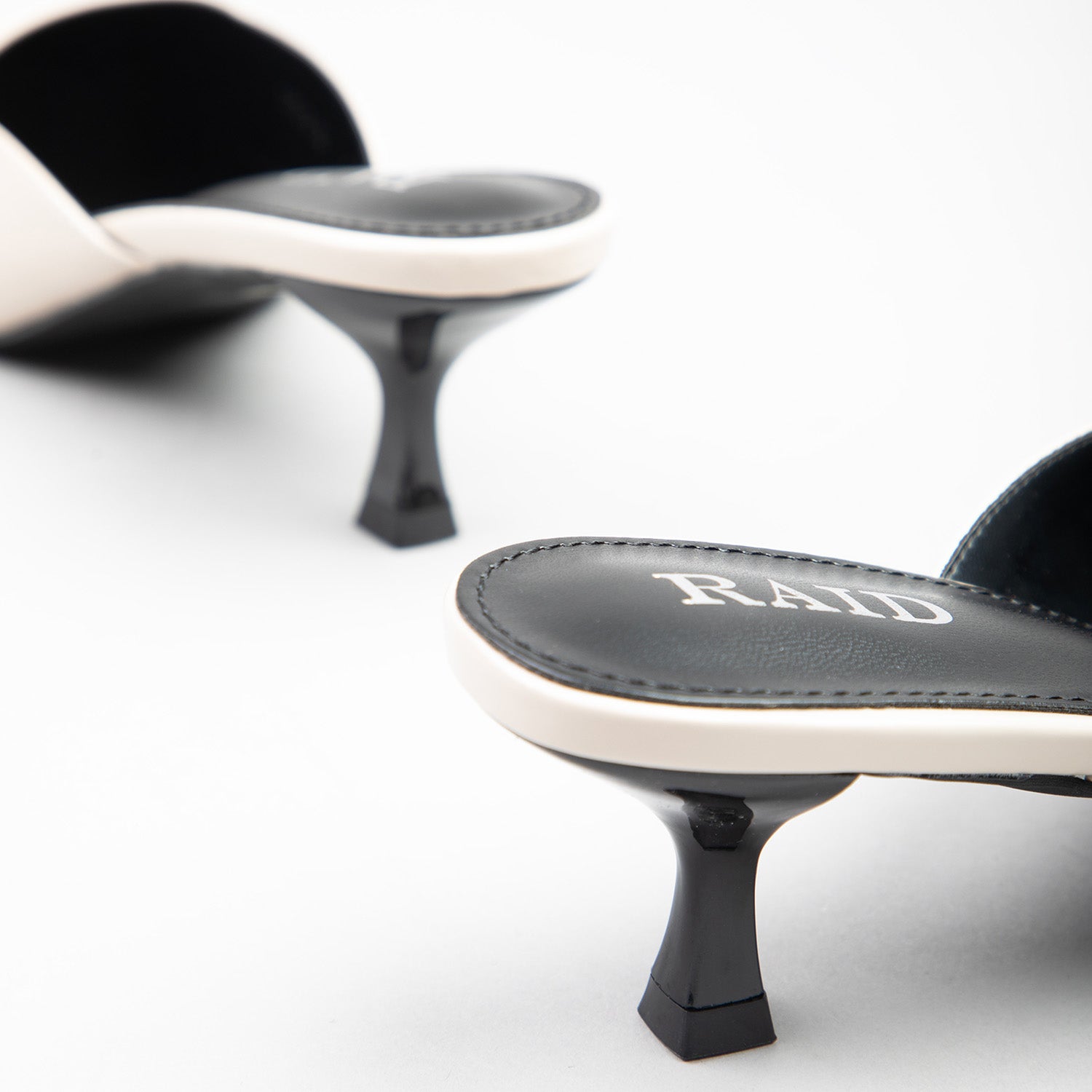 RAID Aarna Heeled Mules in Beige - Image 4