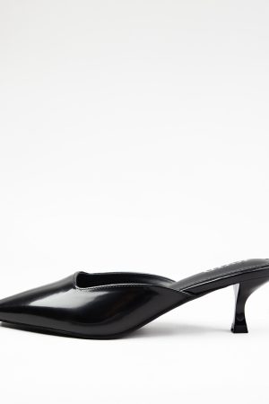 RAID Aarna Heeled Mules in Black