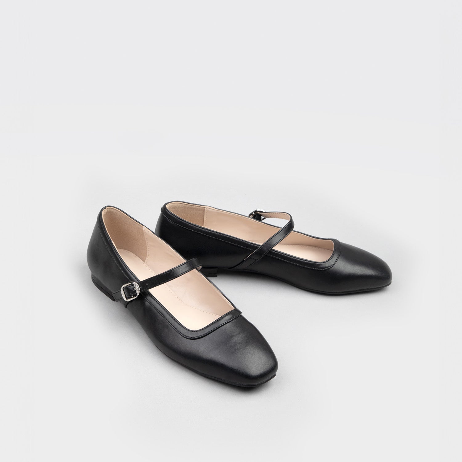 RAID Finni Flat Ballet Pumps In Black - Image 2